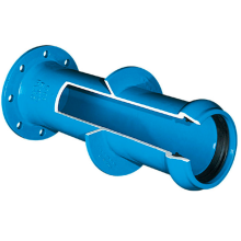 Wasser-/Abwasseraufbereitungsanlagenbau Sphäroguss-Doppelrohrfittings Doppelflansch-Gussrohr mit Puddle-Flansch